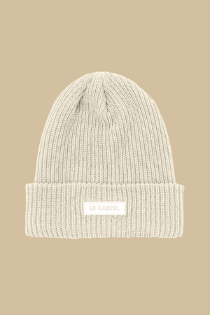 CHUNKY・Tuque grosse maille・Blanc cassé