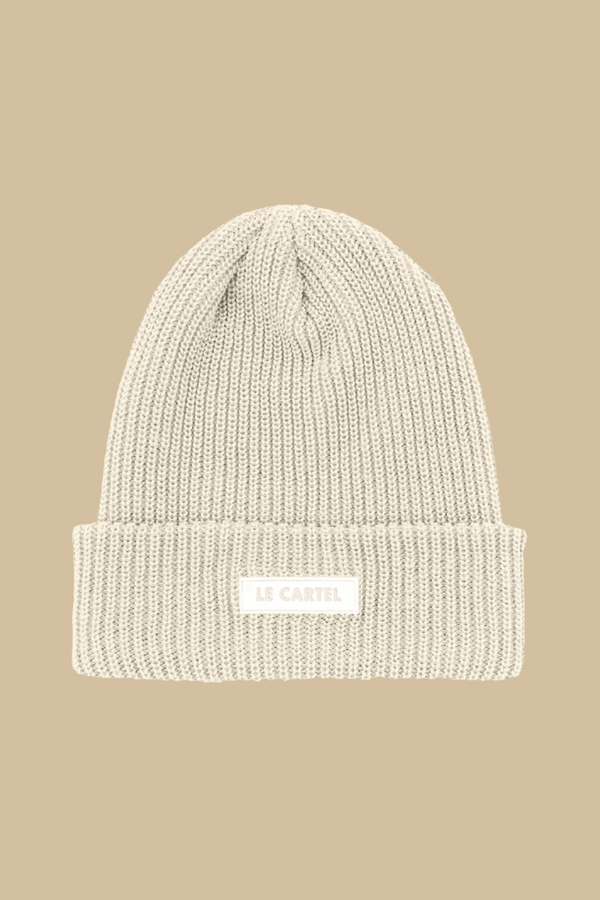 CHUNKY・Tuque grosse maille・Blanc cassé