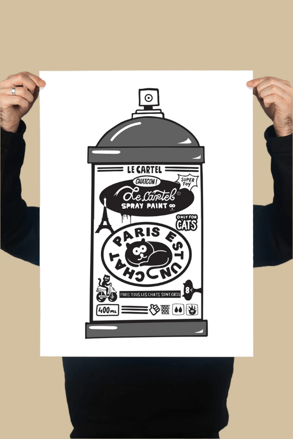 PARIS EST UN CHAT・Sérigraphie