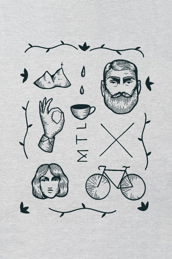 MTL・T-shirt unisexe・Gris