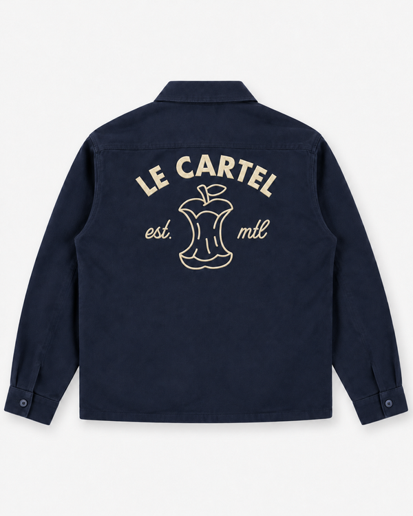 À PLEINES DENTS・Veste cargo brodée・Bleu marin