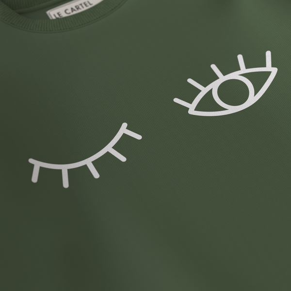 CLIN D’ŒIL・Crewneck unisexe・Vert sauge