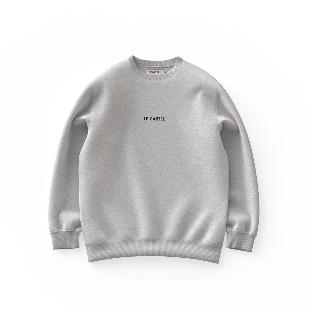 PLANÈTE MTL・Crewneck unisexe・Gris chiné