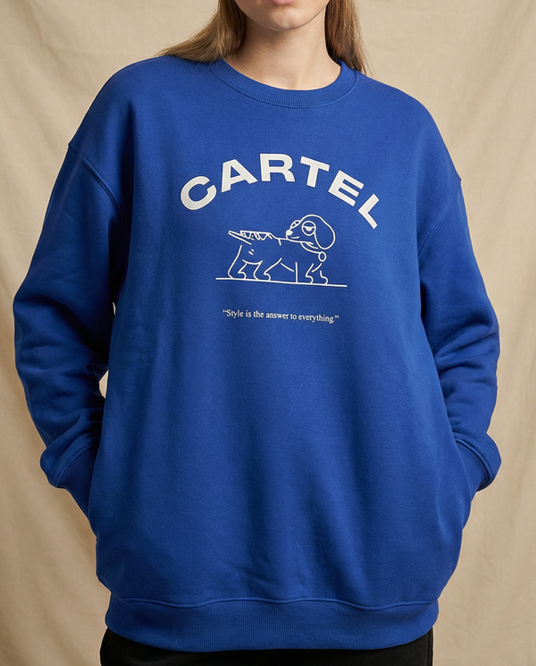 STYLE IS THE ANSWER・Crewneck unisexe・Bleu