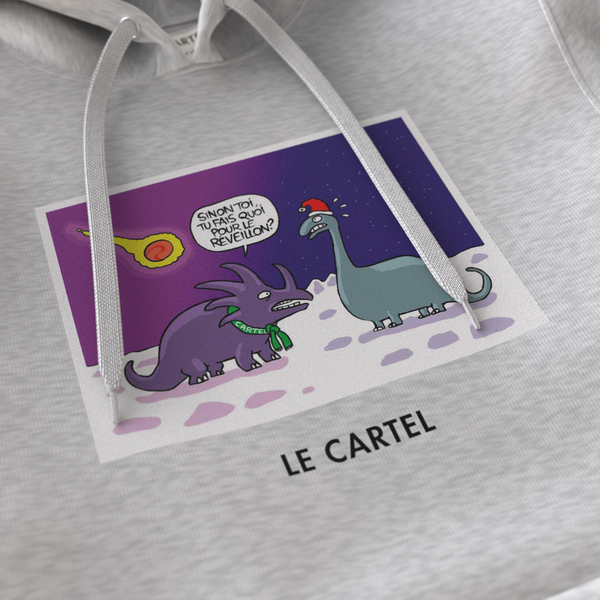 THE END・Hoodie unisexe・Gris chiné