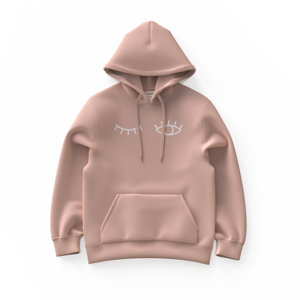 CLIN D’ŒIL・Hoodie unisexe・Rose poussière
