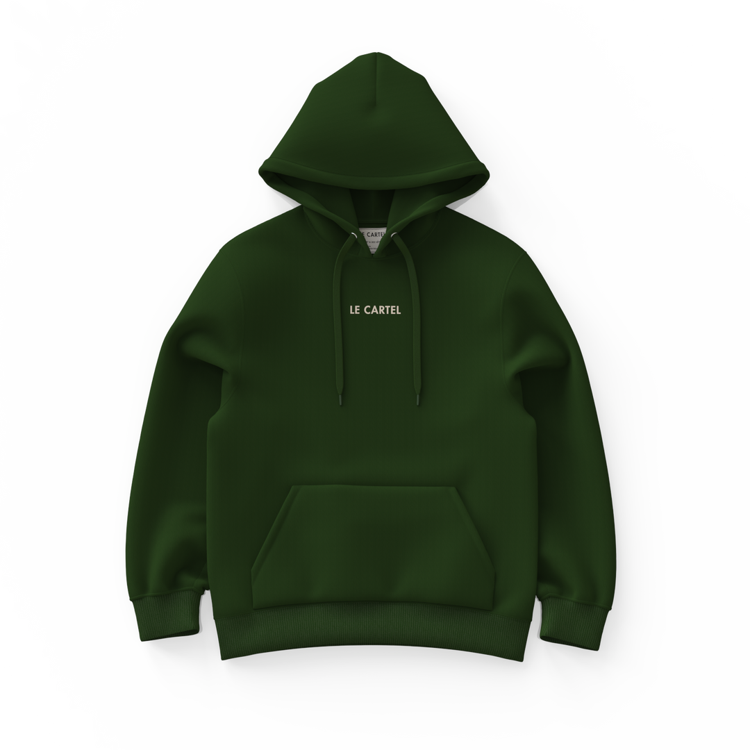 COLLÉ-SERRÉ・Hoodie unisexe・Vert forêt
