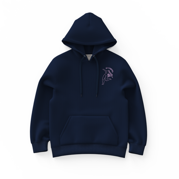 FONTAINE・Hoodie unisexe・Bleu marin