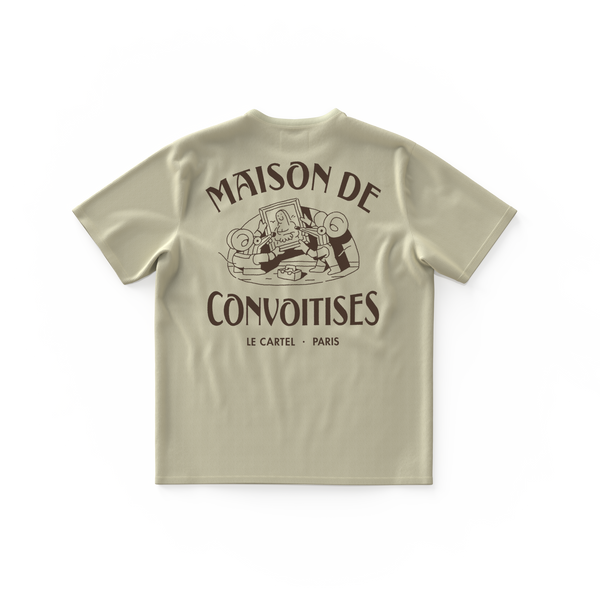 MAISON DE CONVOITISES・Large unisex T-shirt・Off-white