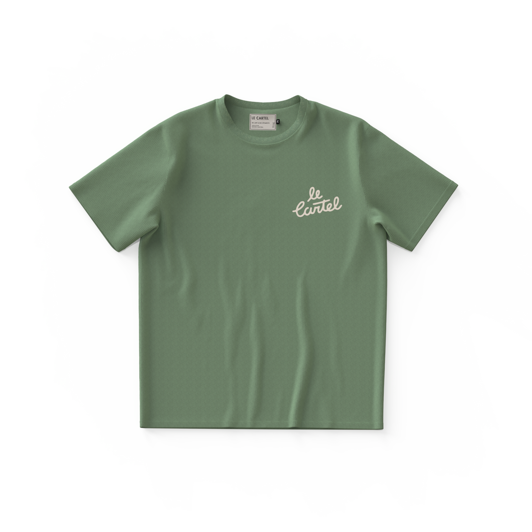 WINTER IS OVER・Large unisex T-shirt・Vintage green