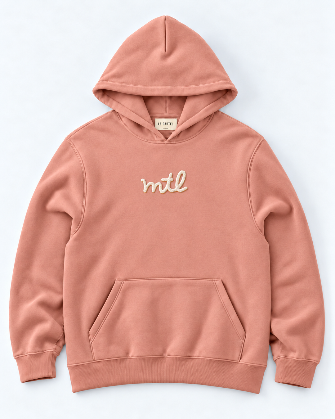 MTL・Hoodie unisexe brodé・Rose