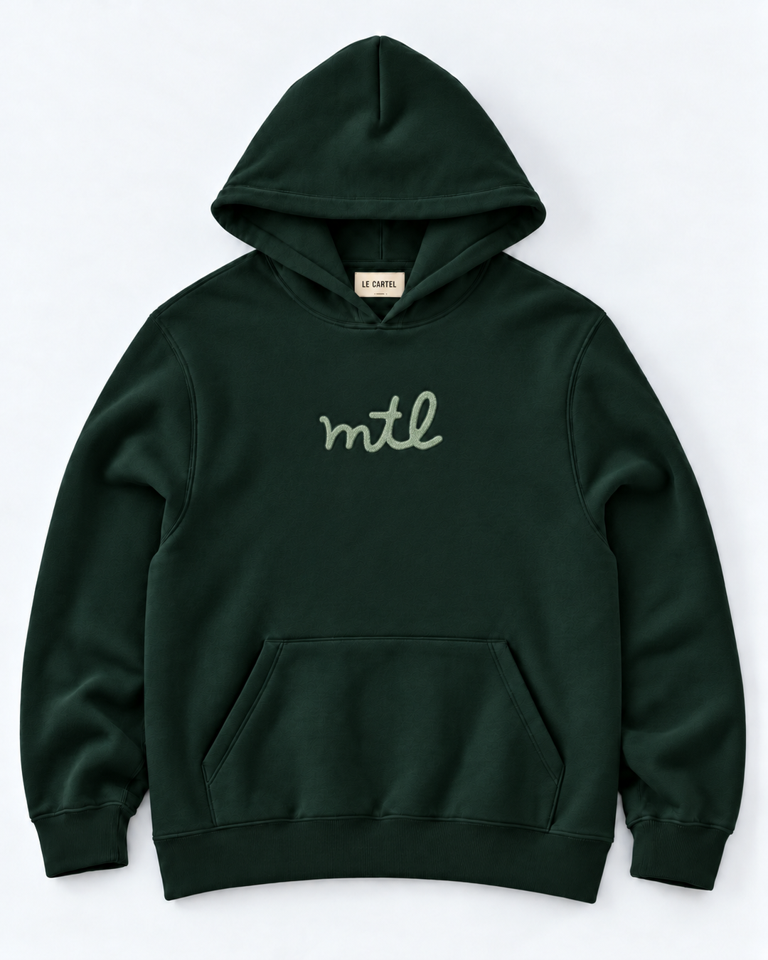 MTL・Hoodie unisexe brodé・Vert