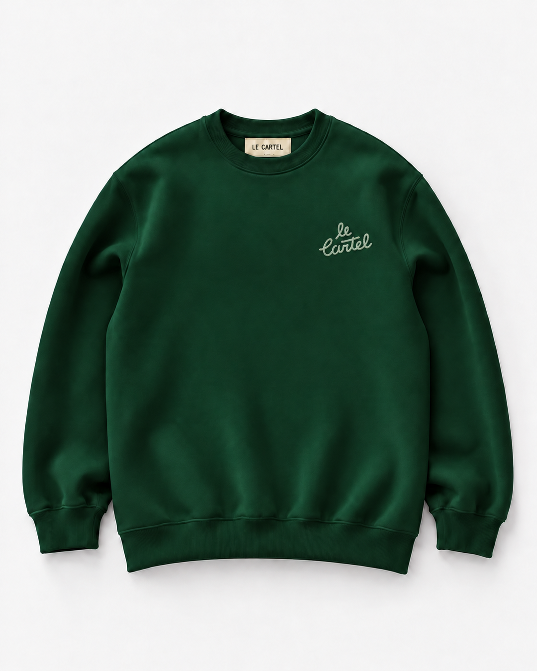 NEW OG・Crewneck unisexe brodé・Vert