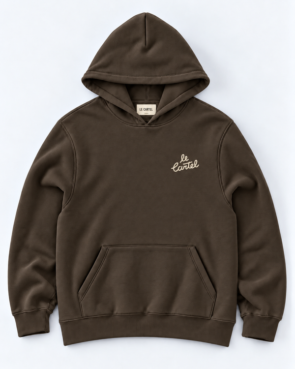 NEW OG・Unisex embroidered hoodie・Chocolate