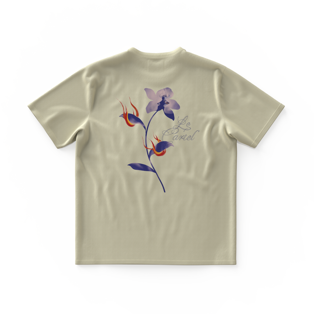 COMBUSTION LENTE・T-shirt oversized unisex・Cream