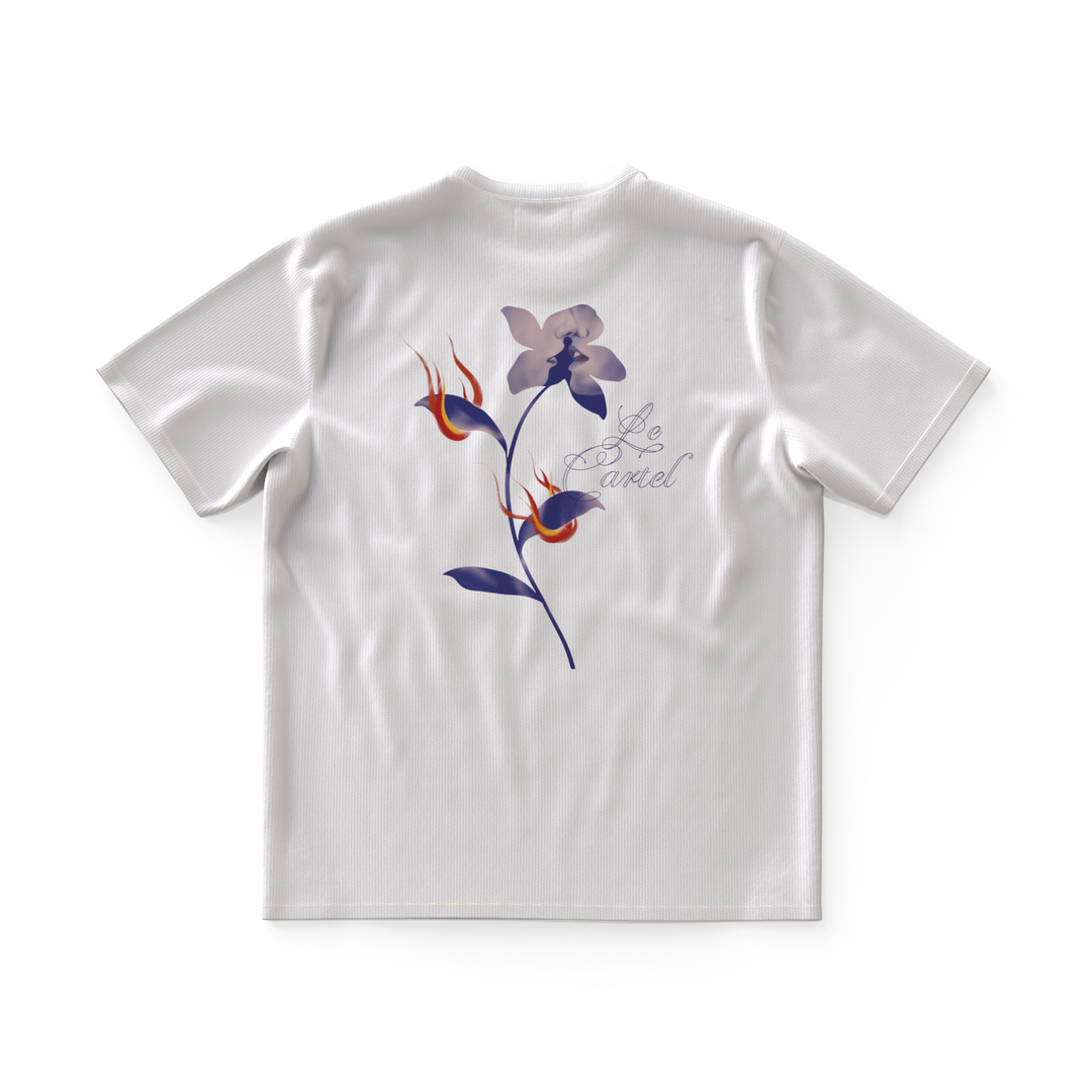 CONBUSTION LENTE・T-shirt oversized unisex・White