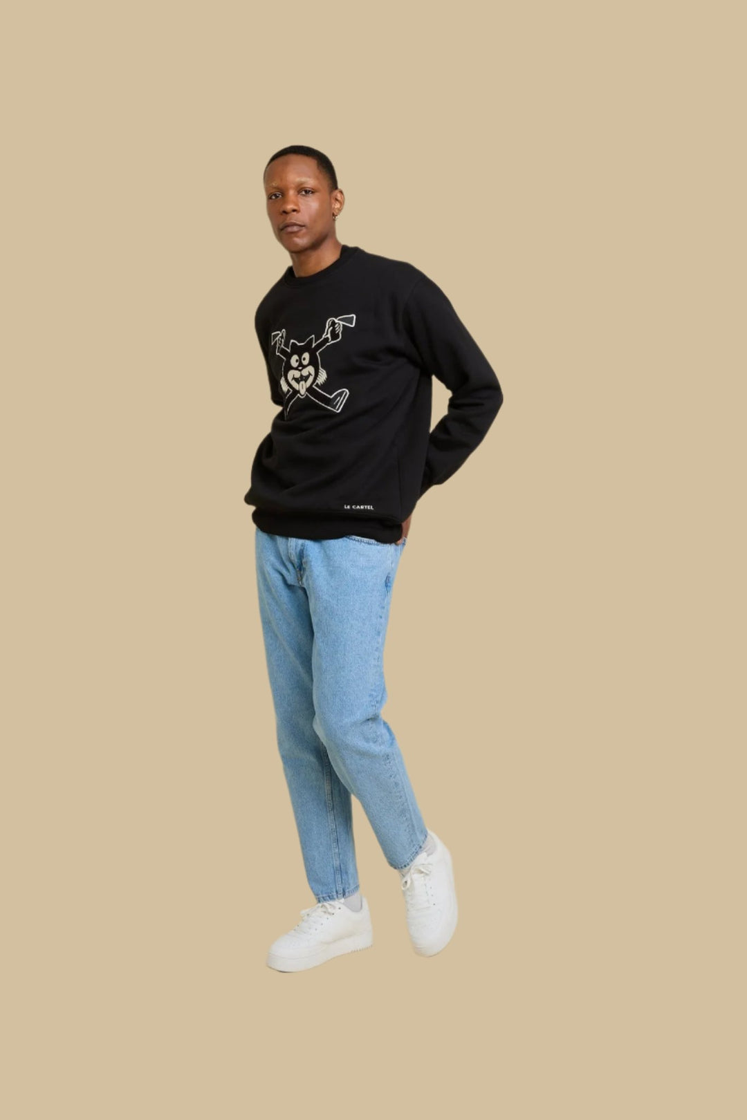 CHATCON・Crewneck unisexe・Noir - Le Cartel