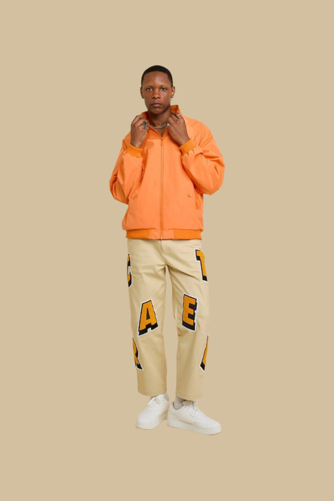 CHATCON・Veste harrington unisexe・Orange - Le Cartel