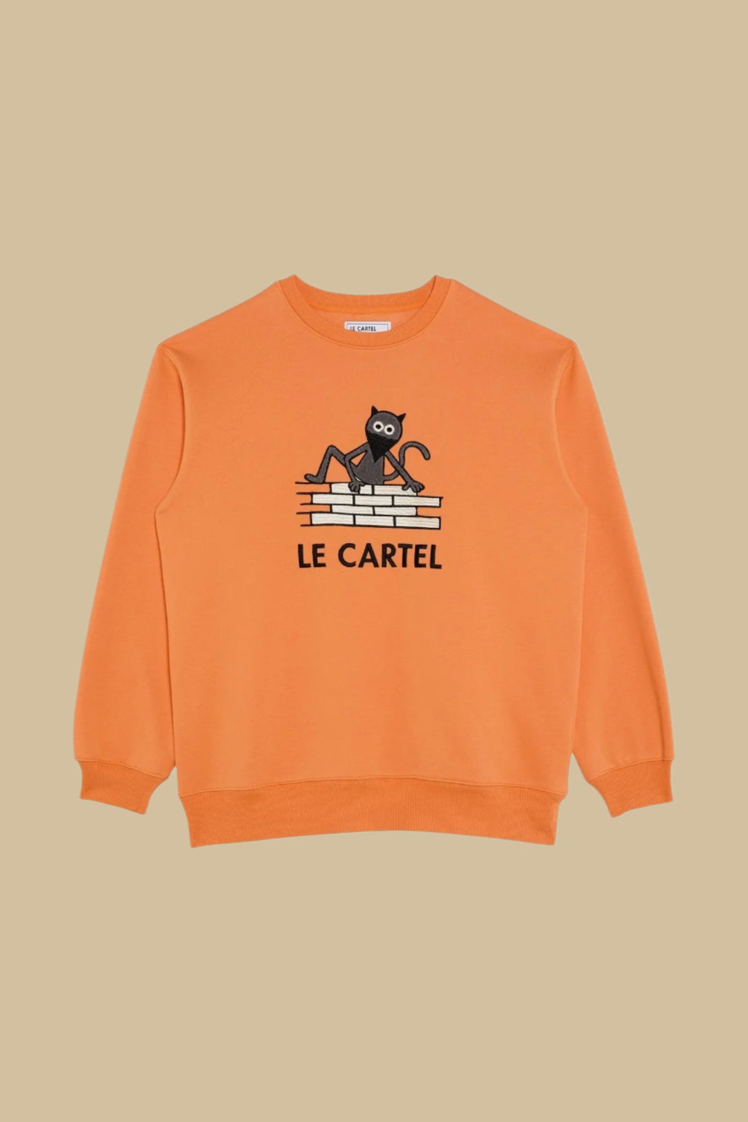 CHATCRIPANT・Crewneck unisexe・Orange - Le Cartel