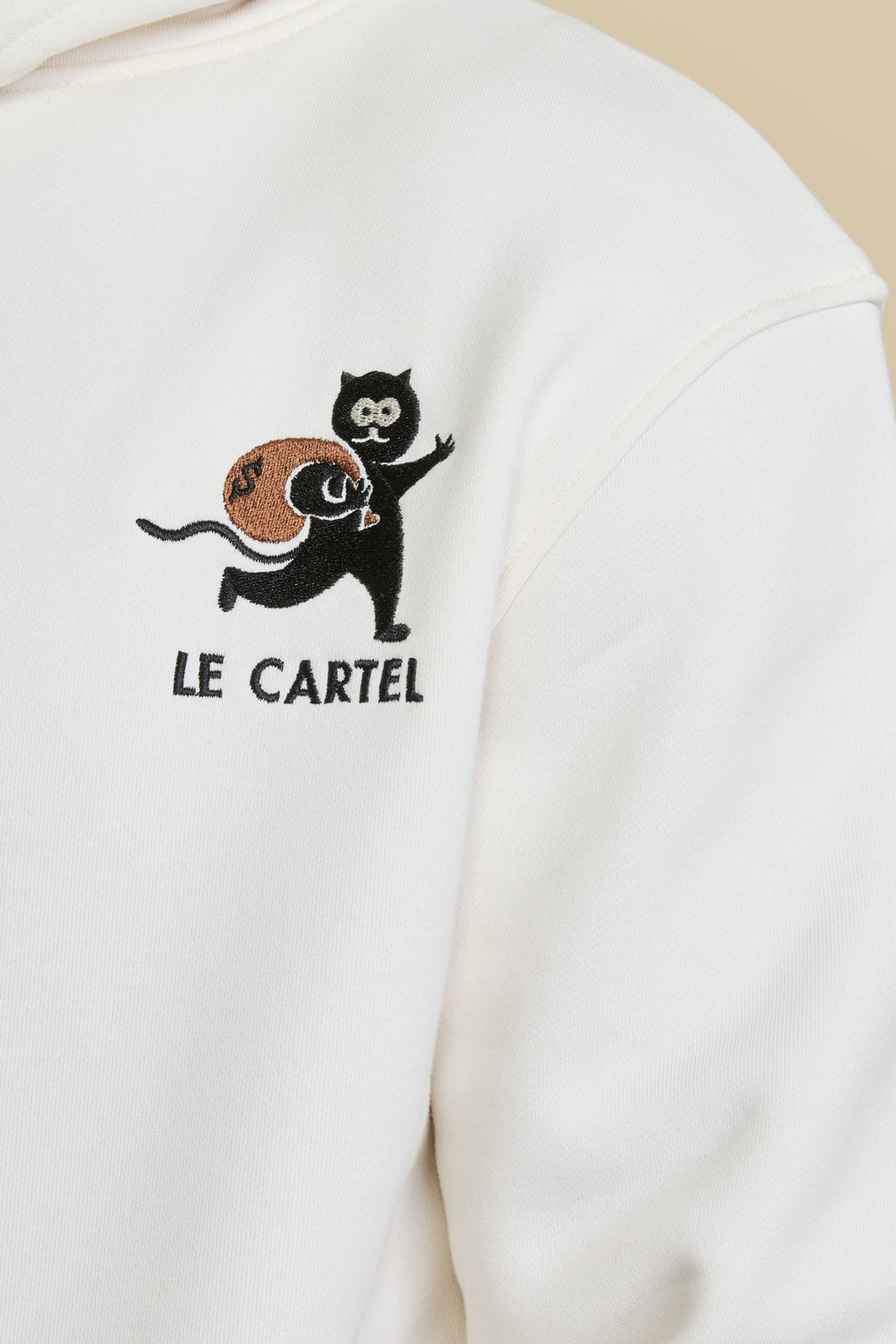 CHATPARDEUR・Hoodie unisexe・Blanc cassé - Le Cartel