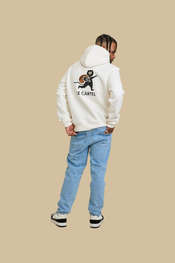 CHATPARDEUR・Hoodie unisexe・Blanc cassé - Le Cartel