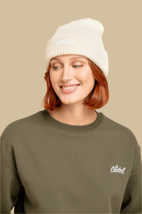 CHUNKY・Tuque grosse maille・Blanc cassé - Le Cartel