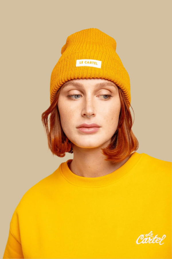 CHUNKY・Tuque grosse maille・Safran - Le Cartel