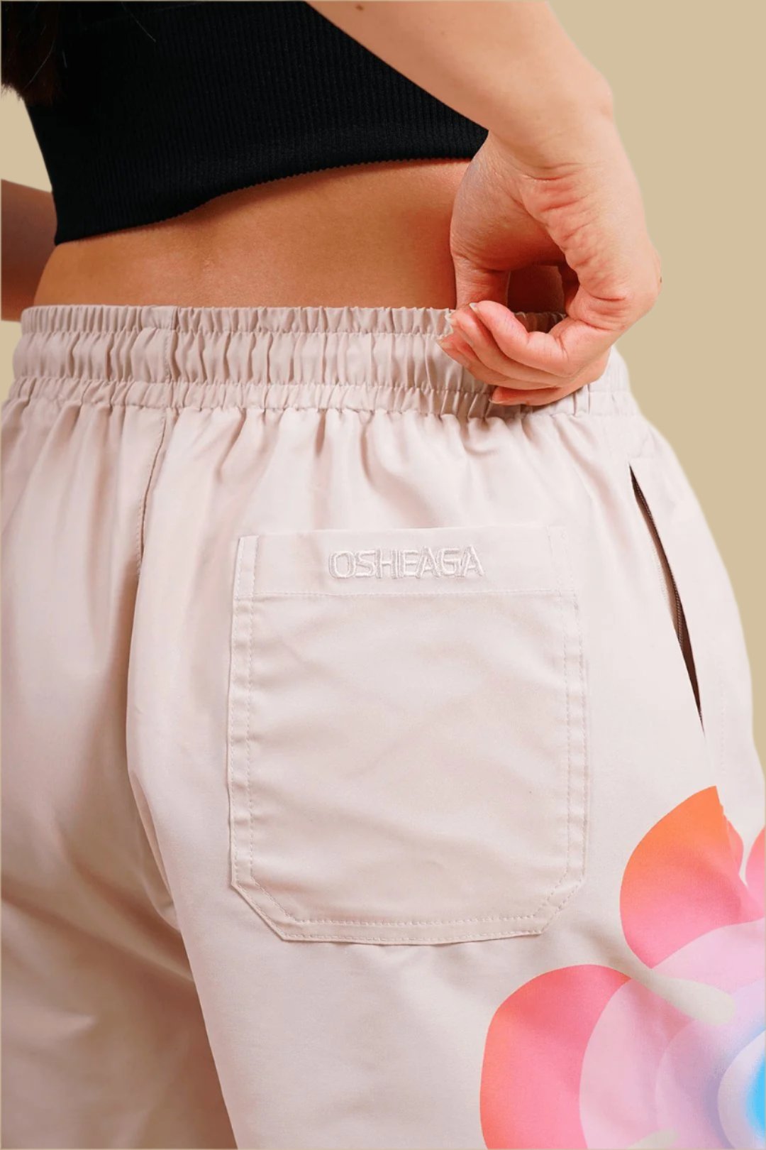 FLOWER POWER・Short imprimé・Crème - Le Cartel