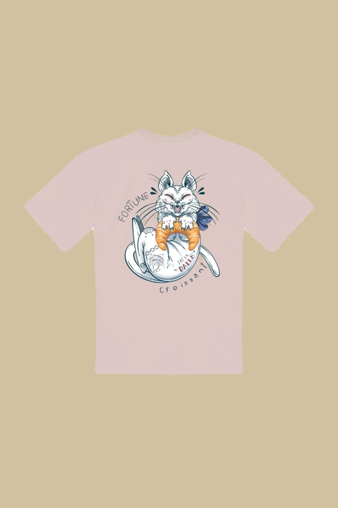 FORTUNE CROISSANT・T-shirt unisexe・Rose poudré - Le Cartel