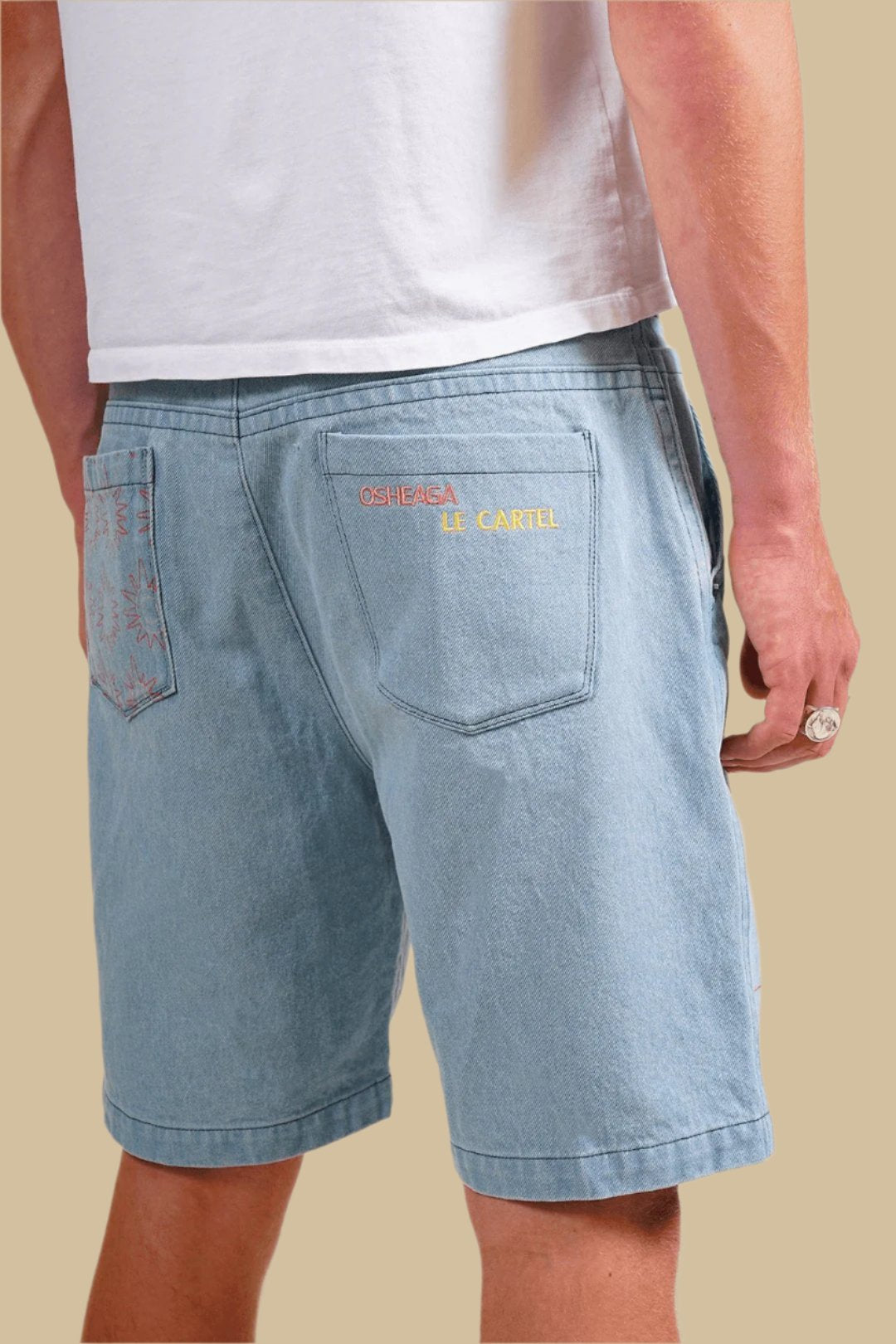 YÉYÉ・Short brodé・Denim - Le Cartel