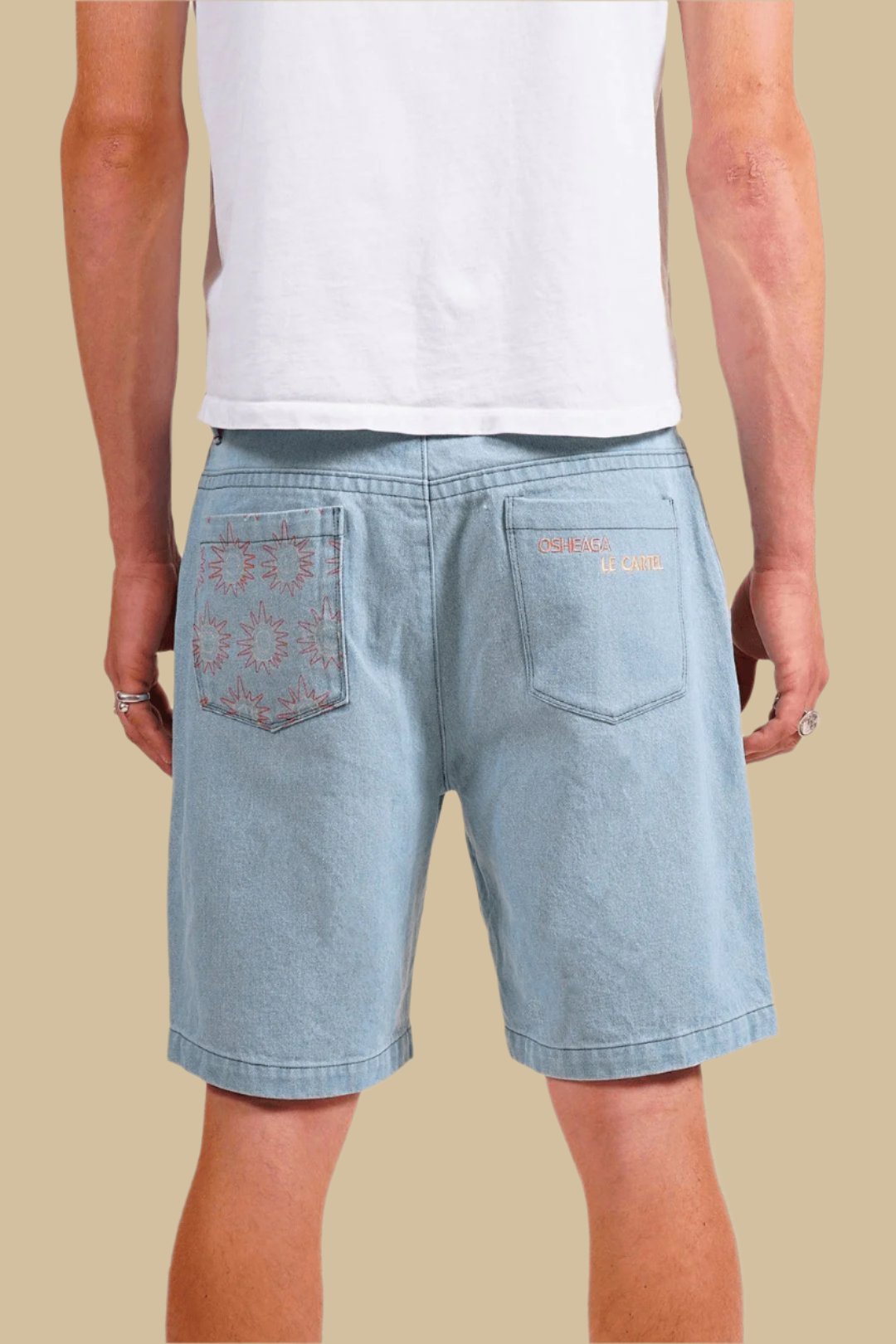 YÉYÉ・Short brodé・Denim - Le Cartel