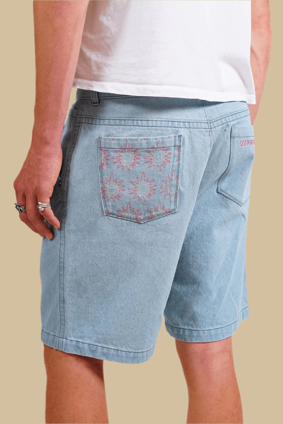 YÉYÉ・Short brodé・Denim - Le Cartel