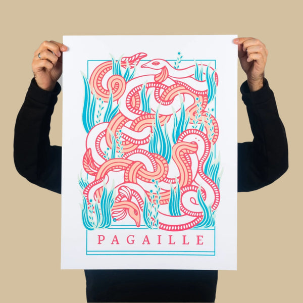 PAGAILLE・Sérigraphie papier - Le Cartel